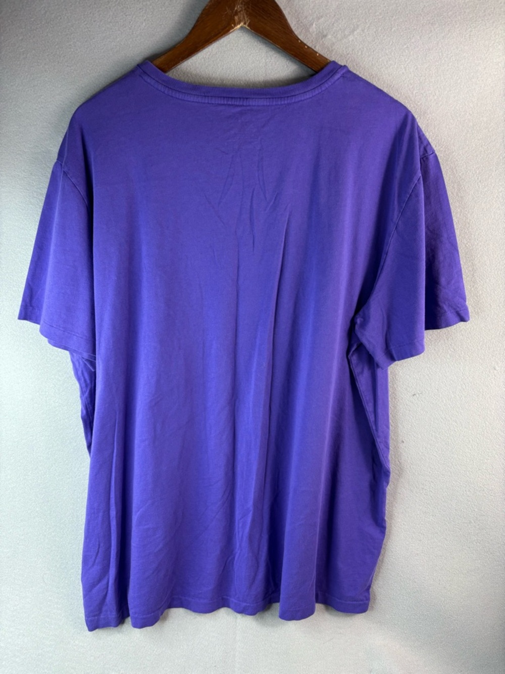 Polo by Ralph Lauren XXL Men’s Violet V-Neck Cotton Tee with Yellow Pony - Picture 4 of 5